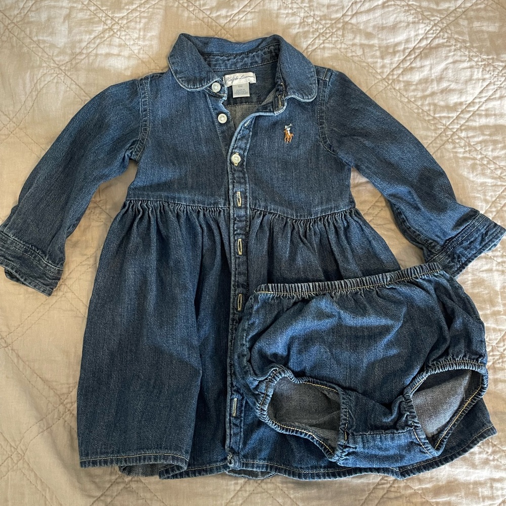 Ralph Lauren 9 month Jean dress